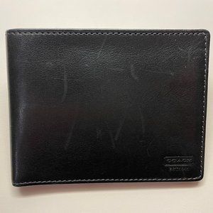 COACH 1941 - Black Leather Bifold Wallet